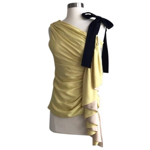 Fendi One Shoulder Ribbon Top - Picture 2 of 8